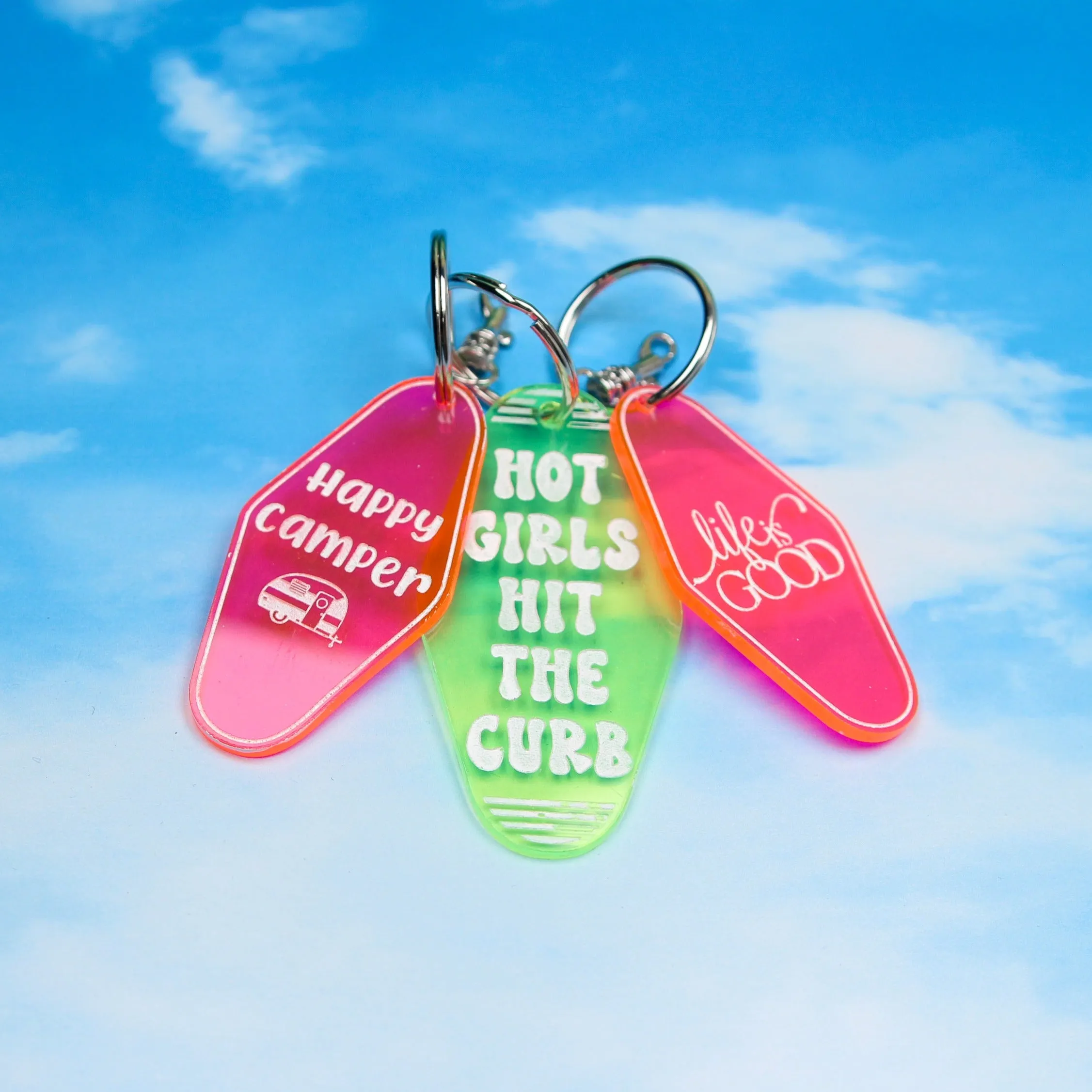 Personalized Retro Motel Keychain