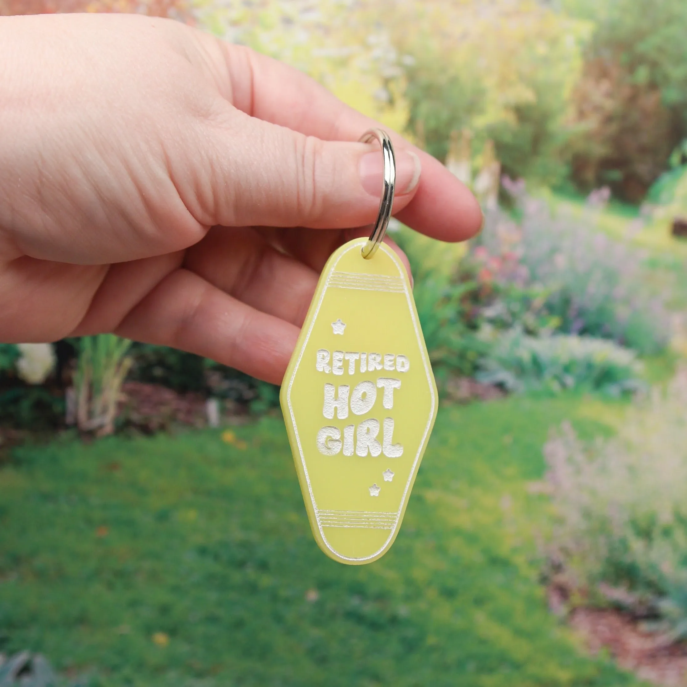 Personalized Retro Motel Keychain