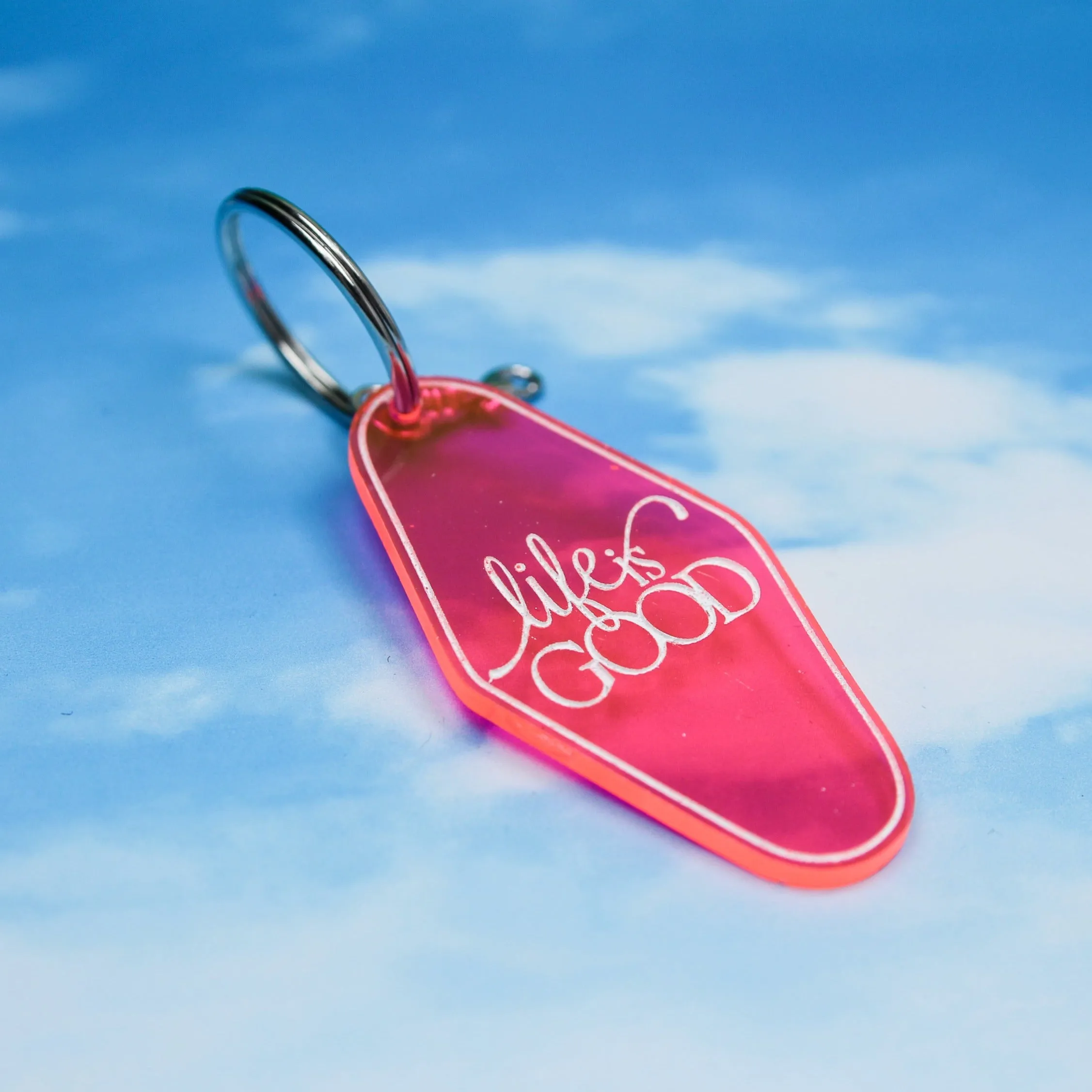 Personalized Retro Motel Keychain