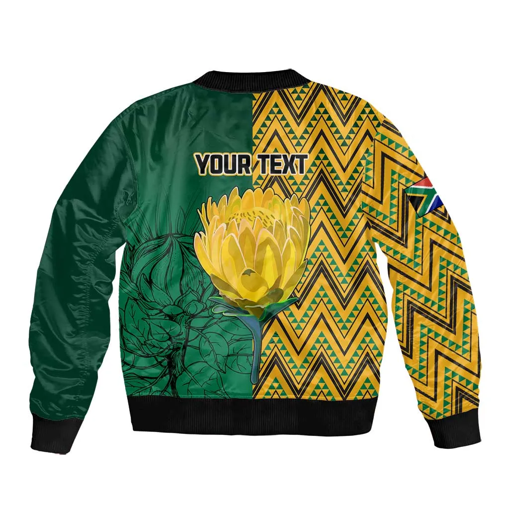 Personalized South Africa Bomber Jacket with Springbok and Proteas African Pattern LT01