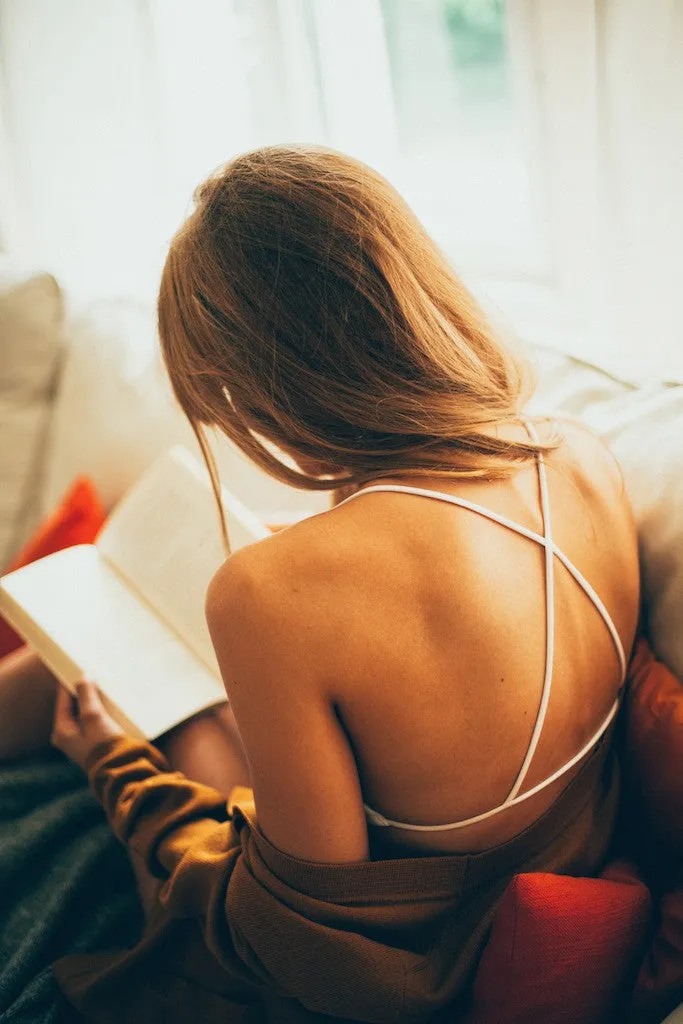 PETITE: MATHILDA Bralette in White