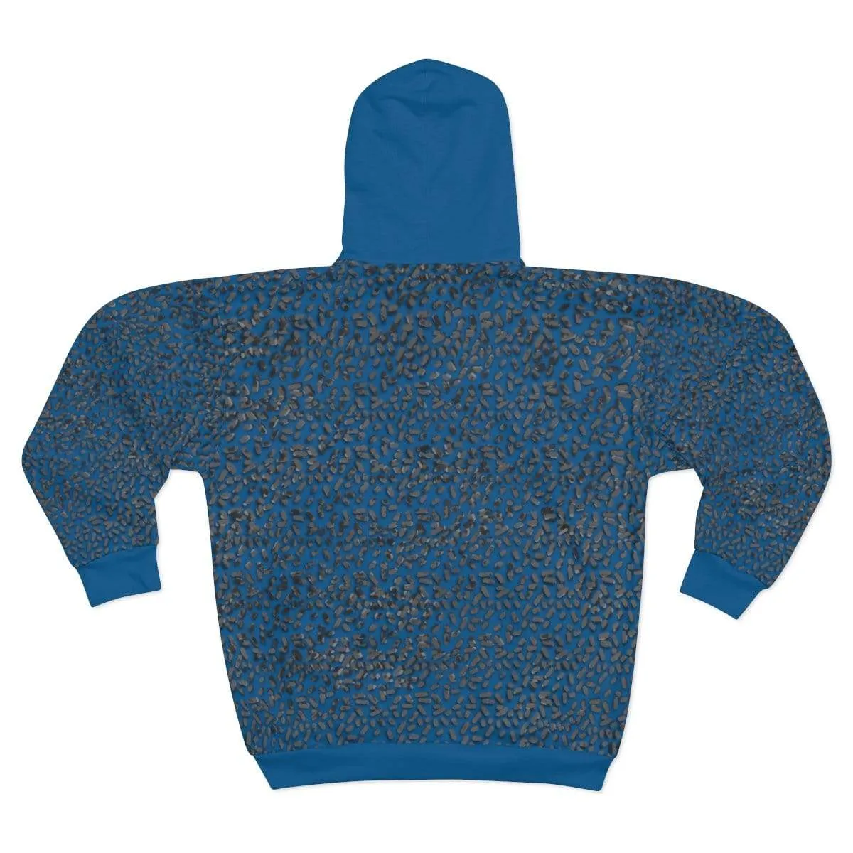 Plumskum Cut Sew AOP Zip Hoodie - Classical Blue