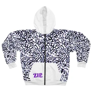 Plumskum Cut Sew AOP Zip Hoodie - Glitch Aest