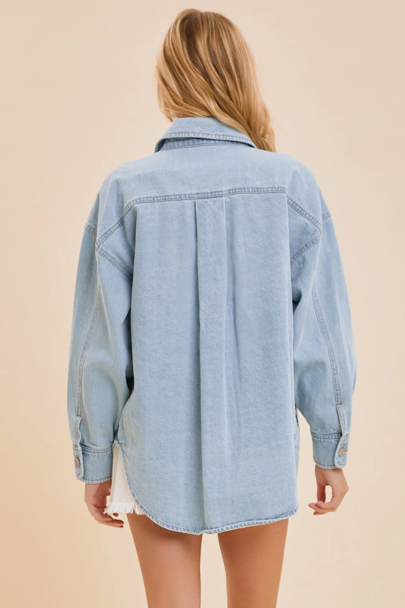 POCKET DENIM SHIRT JACKET