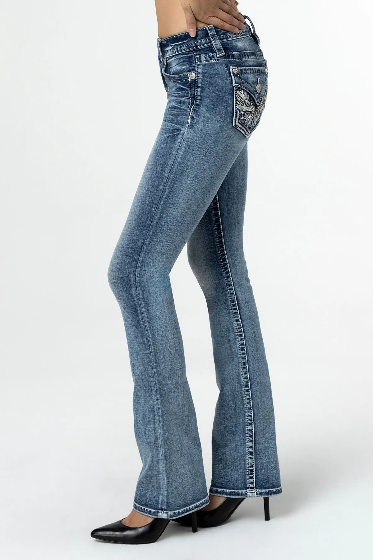 Pop Wing Bootcut Jeans