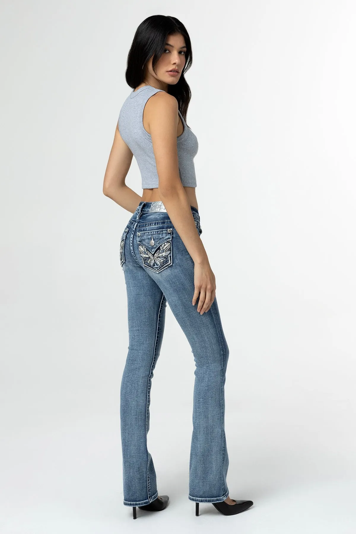 Pop Wing Bootcut Jeans