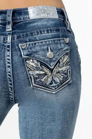 Pop Wing Bootcut Jeans