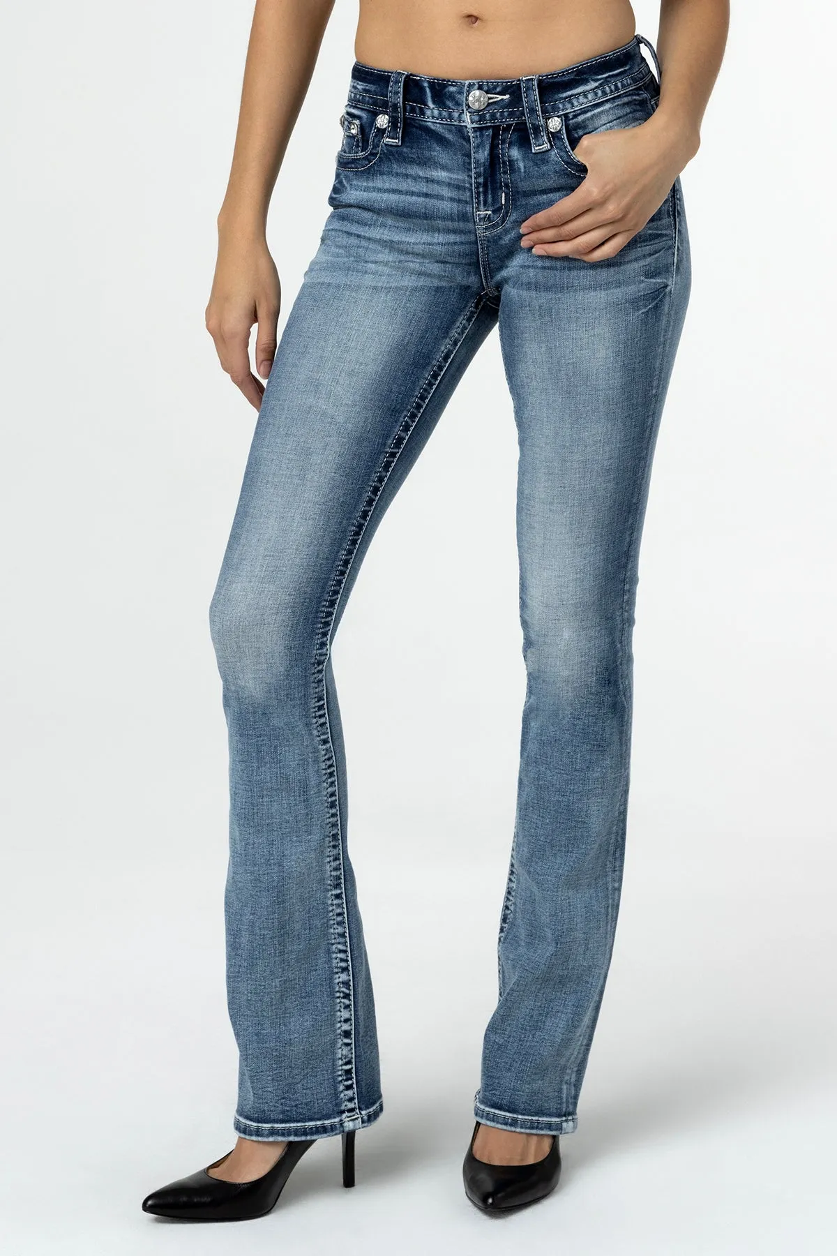 Pop Wing Bootcut Jeans