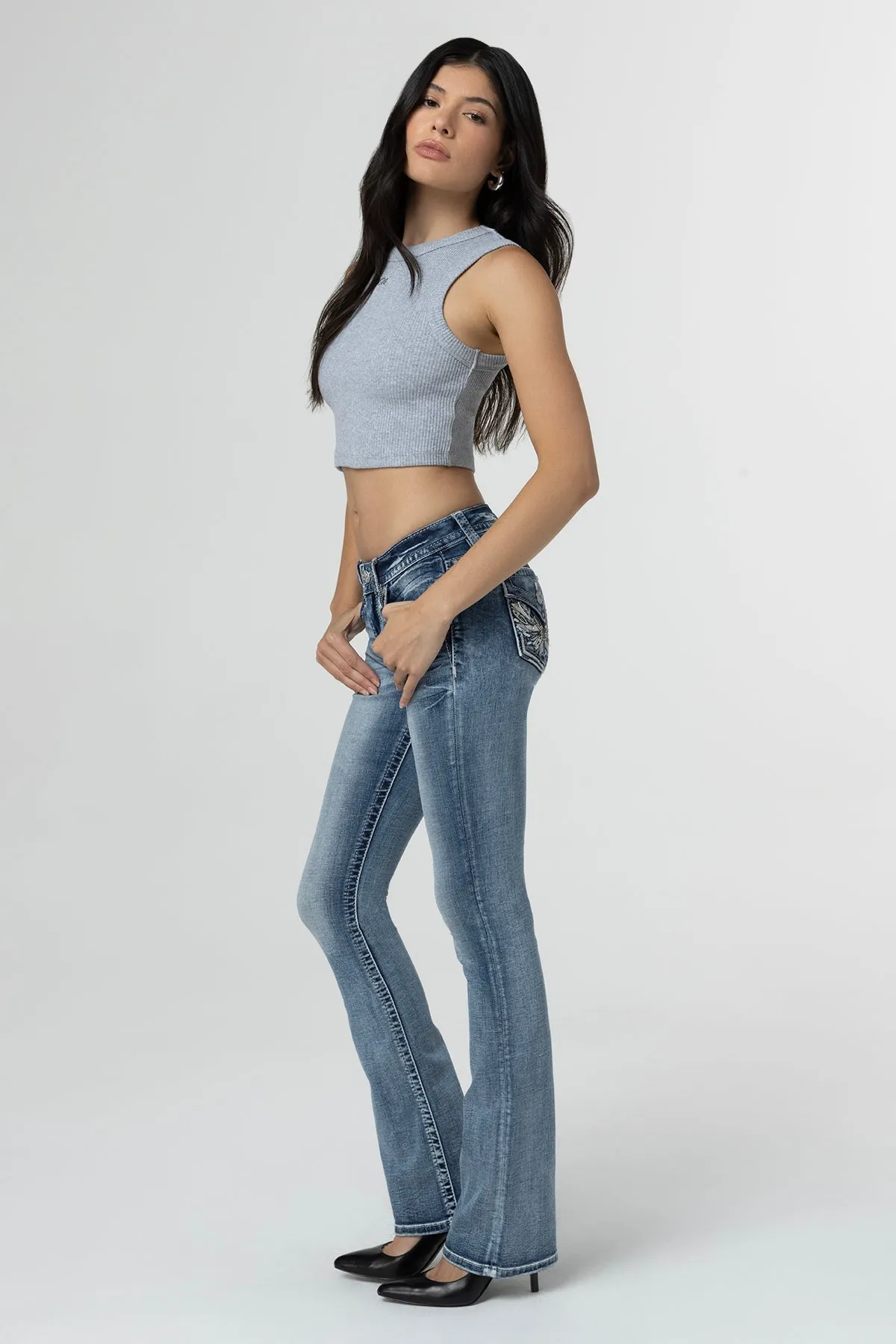 Pop Wing Bootcut Jeans
