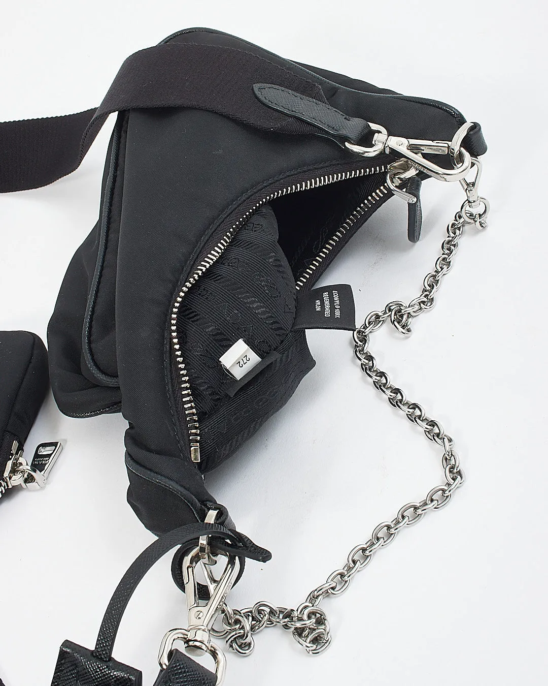 Prada Black Nylon Tessuto Re Edition 2005 Bag