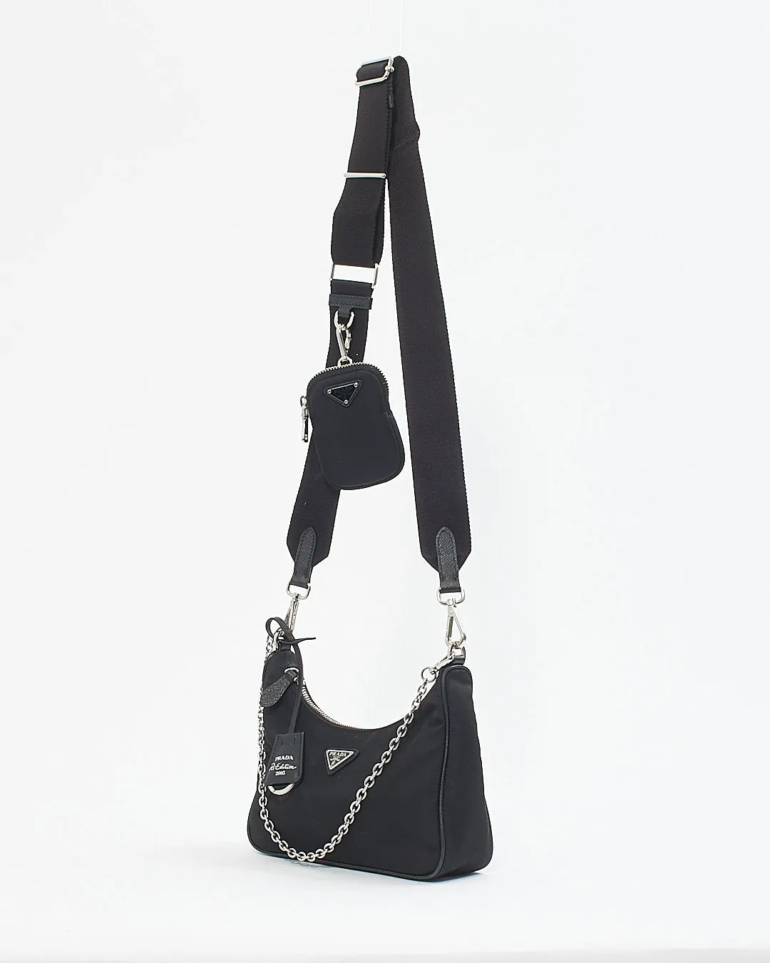 Prada Black Nylon Tessuto Re Edition 2005 Bag