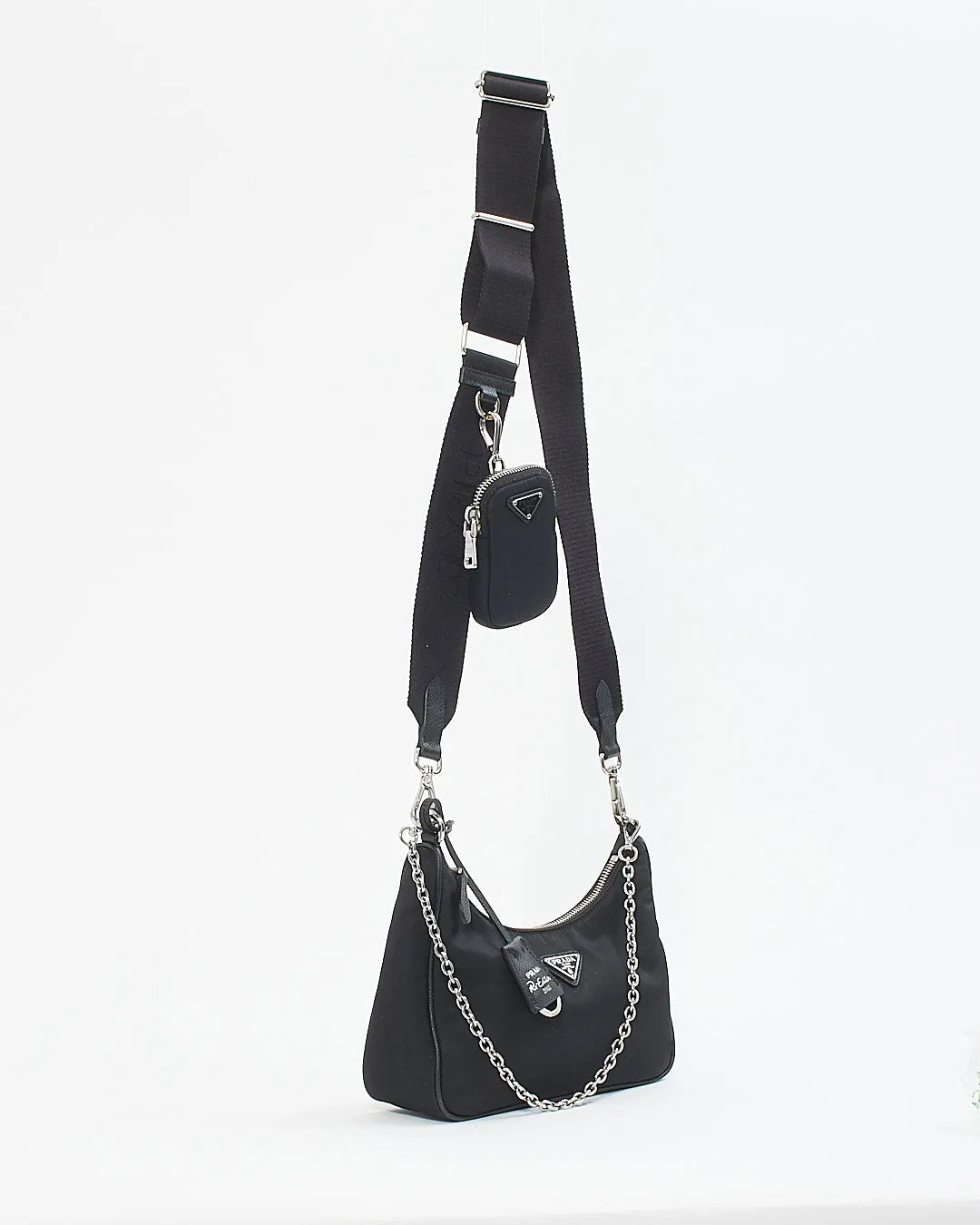 Prada Black Nylon Tessuto Re Edition 2005 Bag