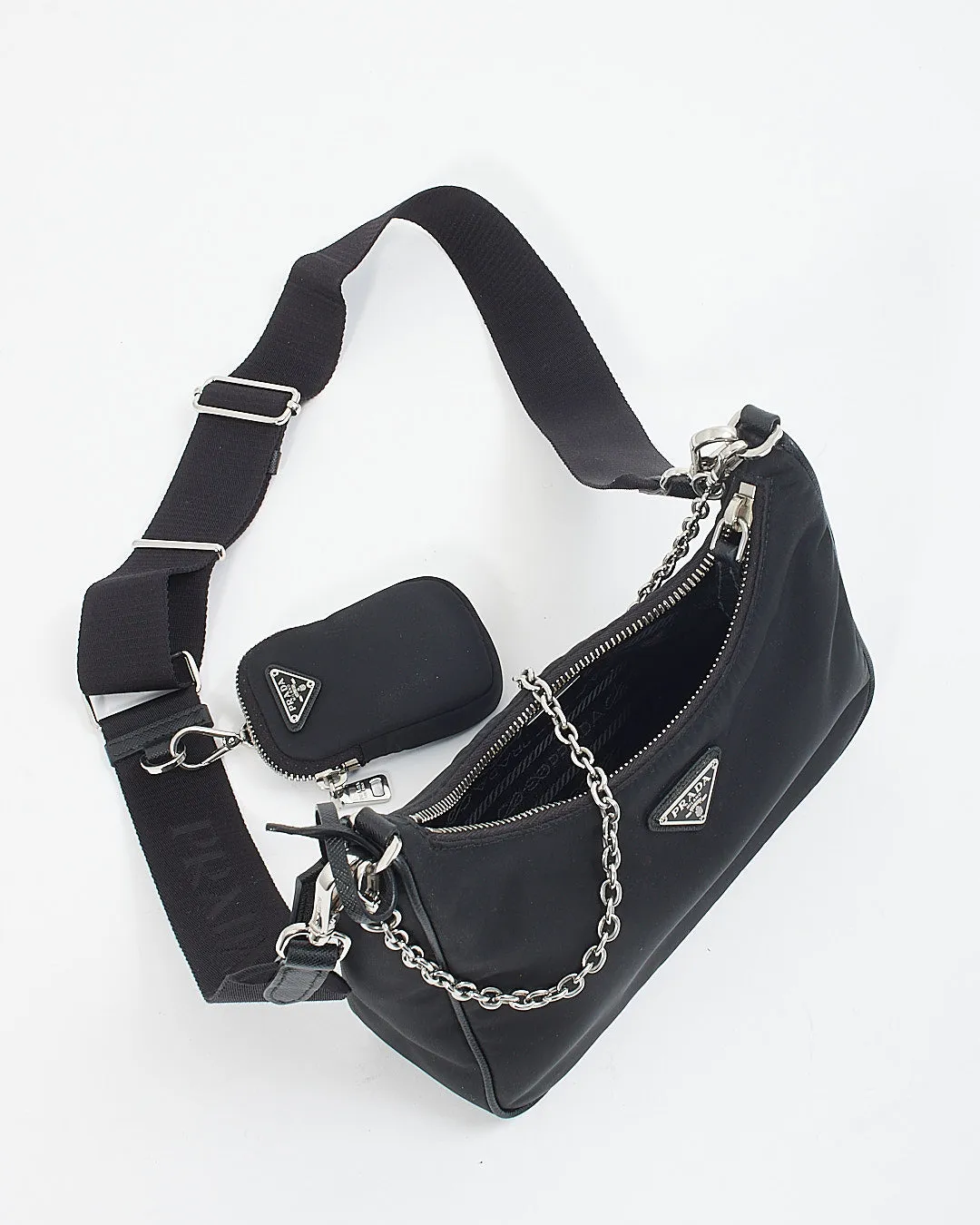 Prada Black Nylon Tessuto Re Edition 2005 Bag