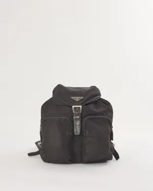 Prada Black Nylon Tessuto Small Backpack
