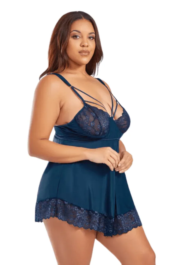 Primrose Babydoll Set - Blue