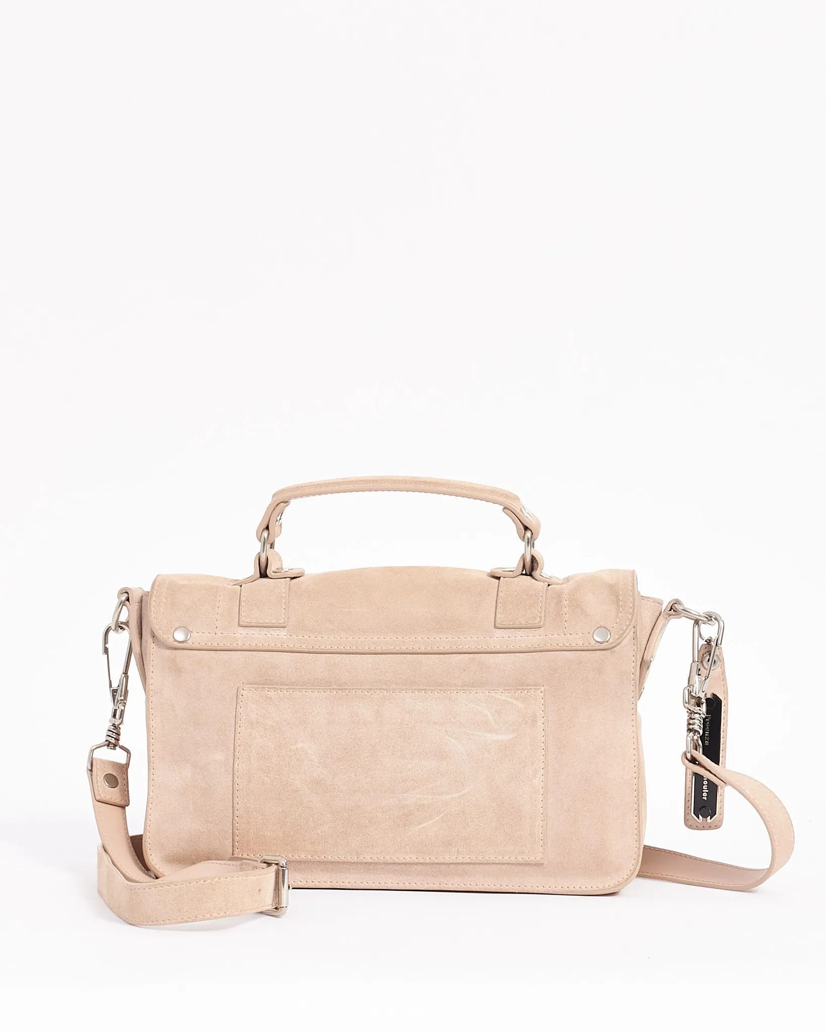 Proenza Schouler Beige Suede Small PS1 Bag