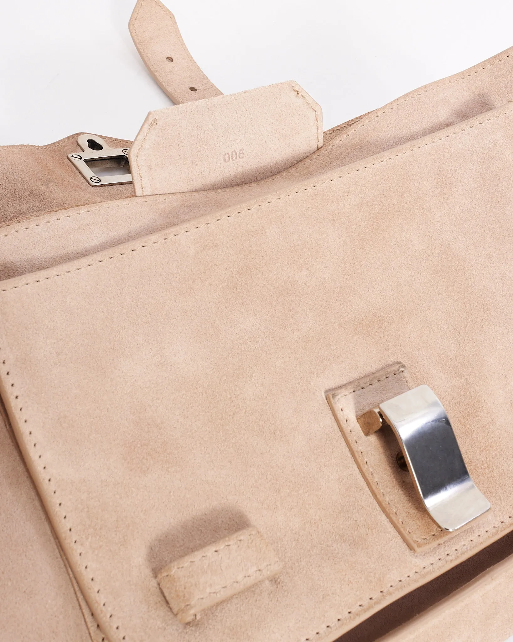 Proenza Schouler Beige Suede Small PS1 Bag