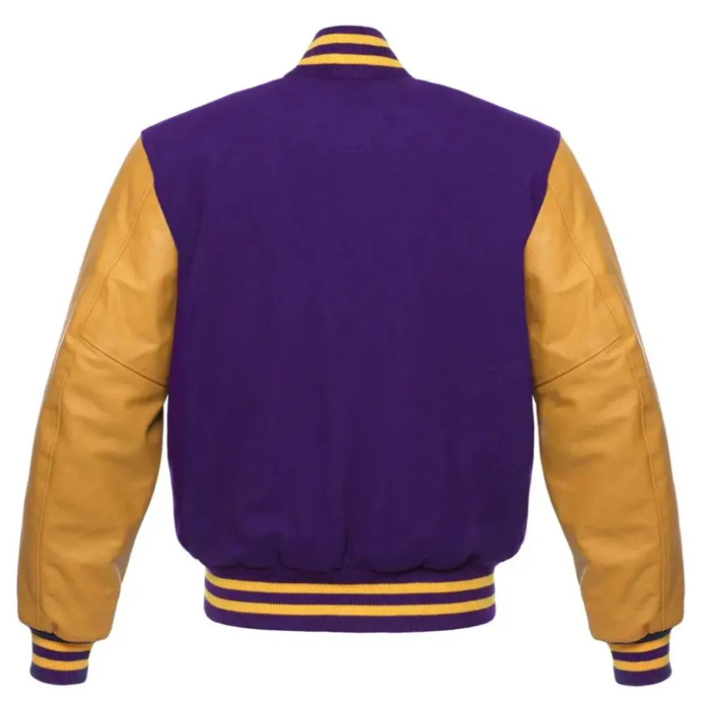 Purple Gold Royalty Varsity Jacket