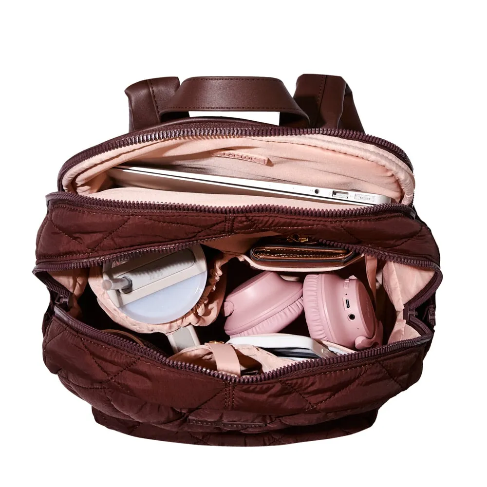 Quilted Brooklyn Backpack espresso