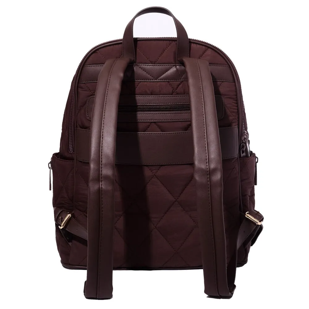 Quilted Brooklyn Backpack espresso