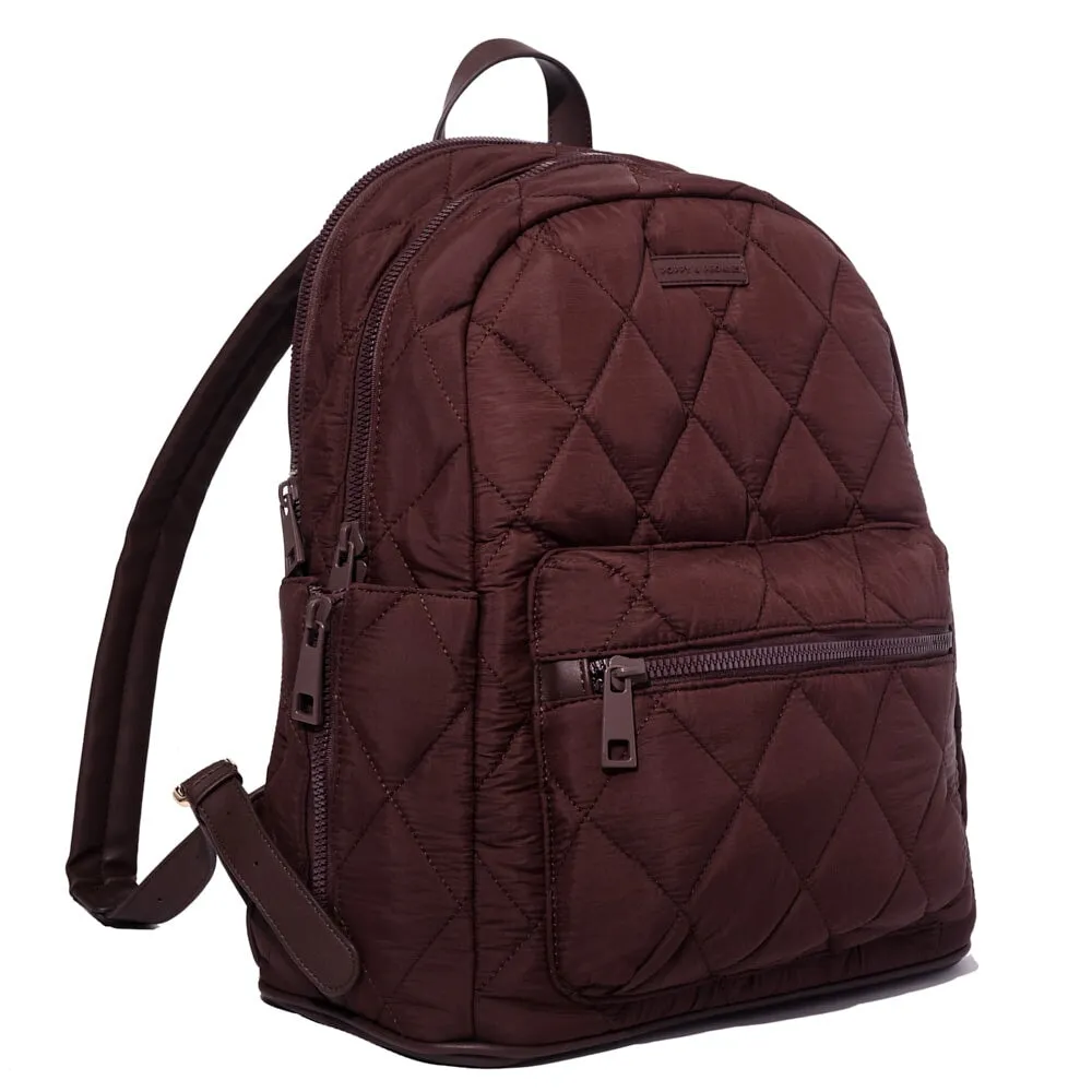 Quilted Brooklyn Backpack espresso