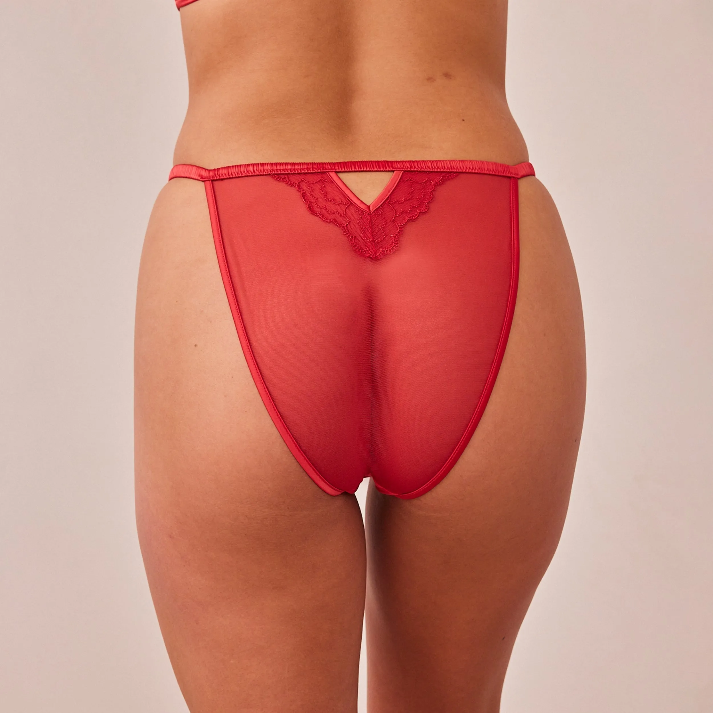 Quilted Lace Culotte - Bordeaux