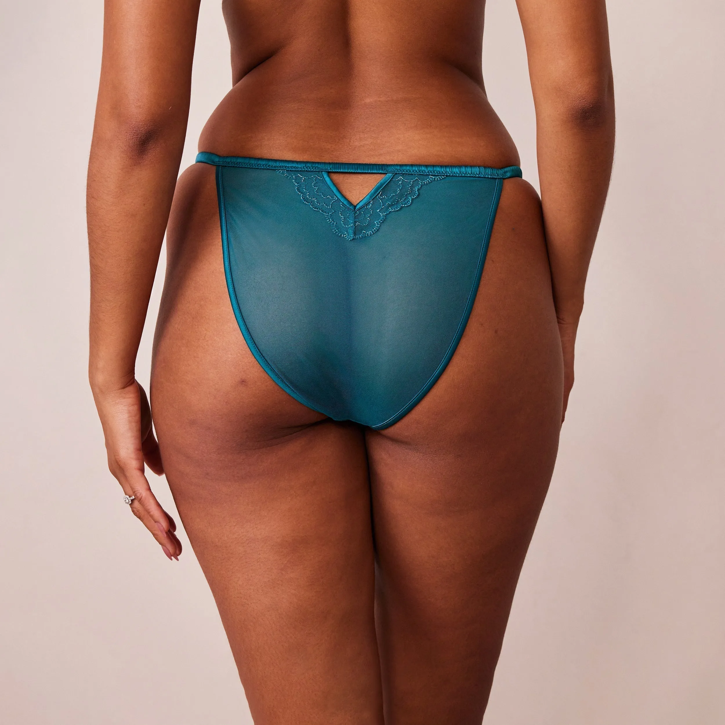 Quilted Lace Culotte - Turquoise