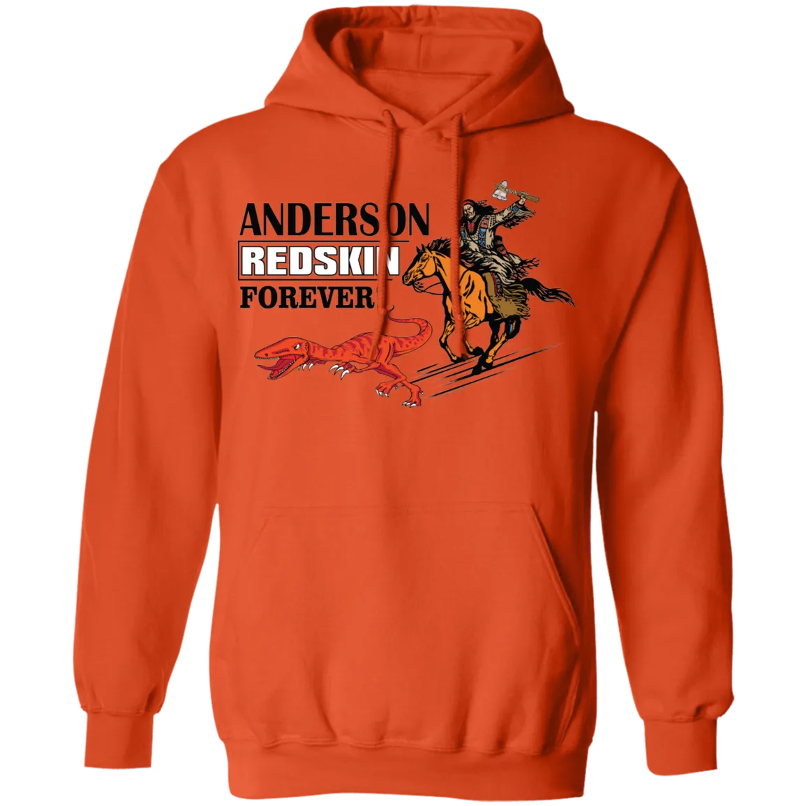 "REDSKIN FOREVER" Hoodie (Orange) 2