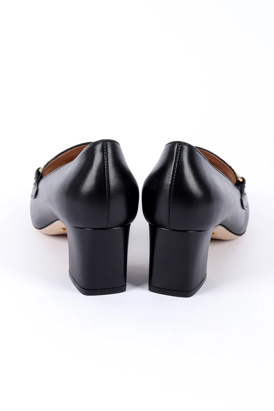 "Zumi" Horsebit Mid Heel Loafers