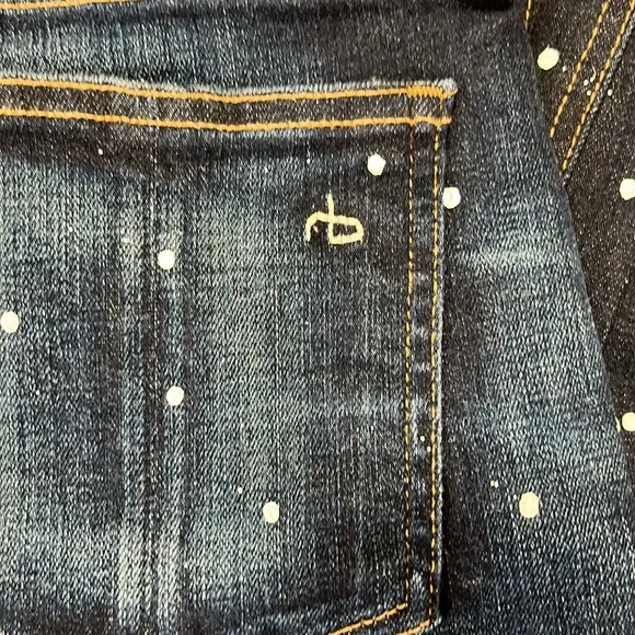 Rag &amp; Bone paint splatter jeans, size 28