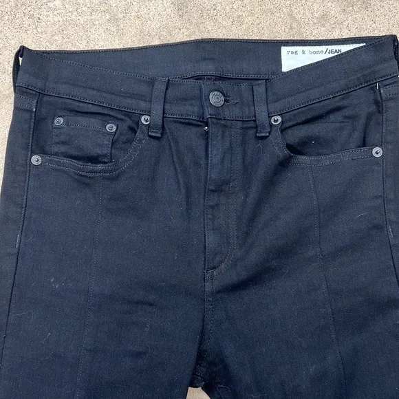 Rag &amp; Bone Yuki Skinny Jean in Coal Bar