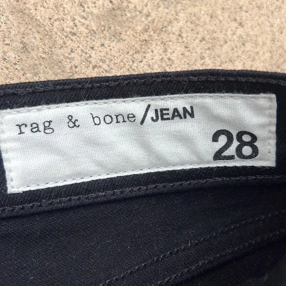 Rag &amp; Bone Yuki Skinny Jean in Coal Bar