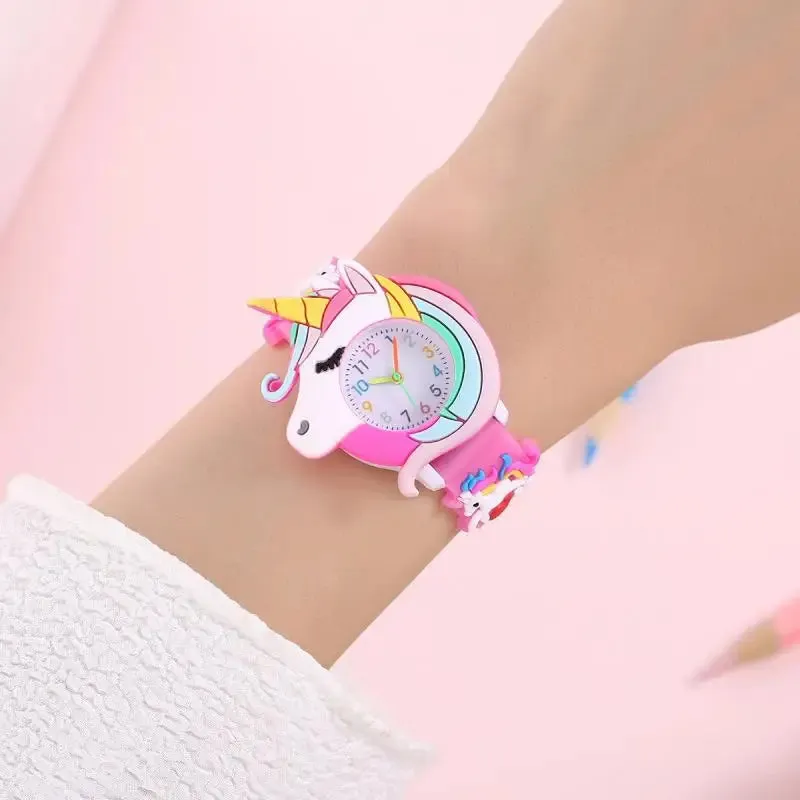 Rainbow Cloud Printed Silicone Band Children's Watch Girl Cute Cartoon Quartz Watch Kids Watches Boys Girl Watche