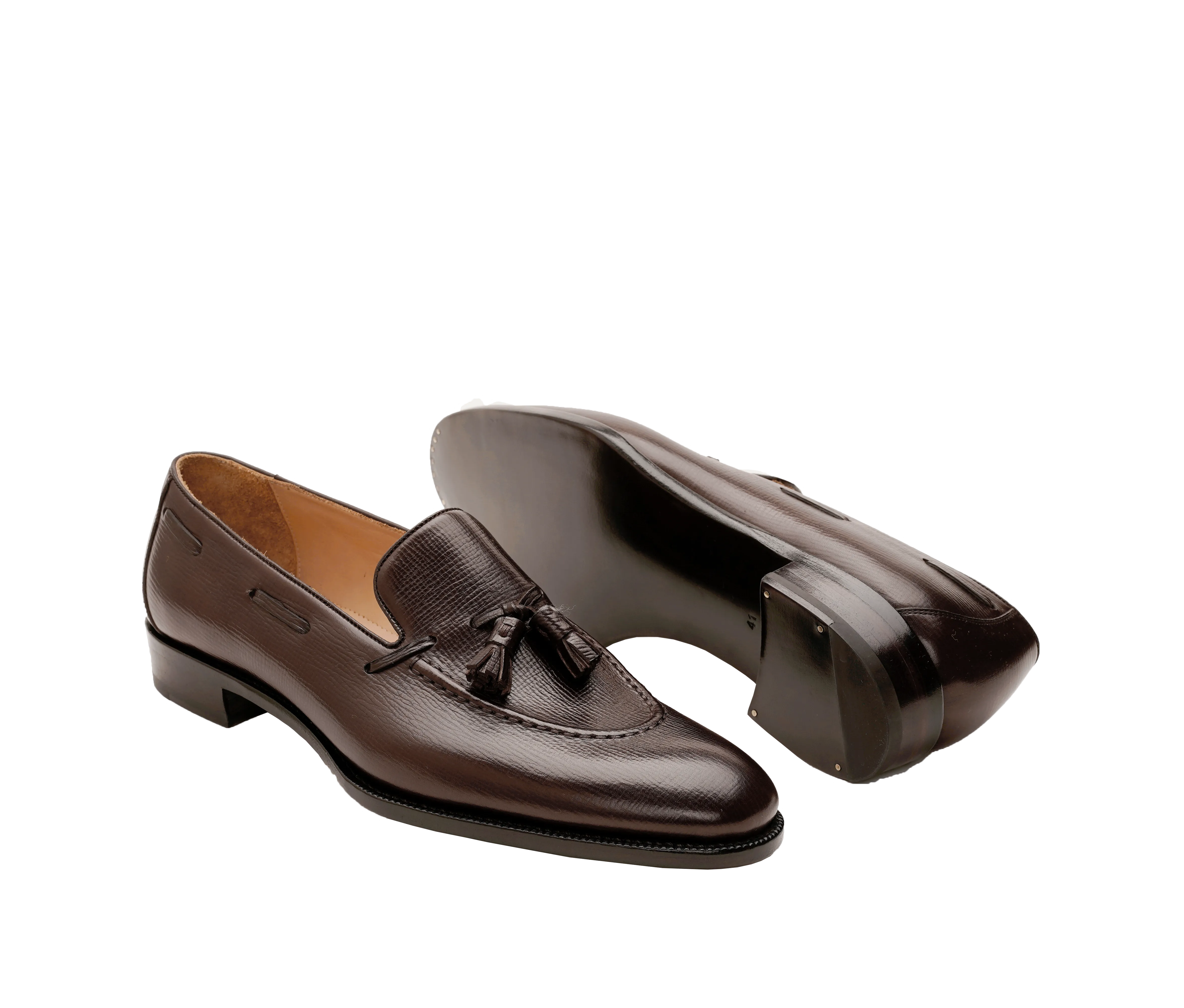 Raj Singhs Dark Brown Tassel Loafers – Handcrafted in Italian Leather