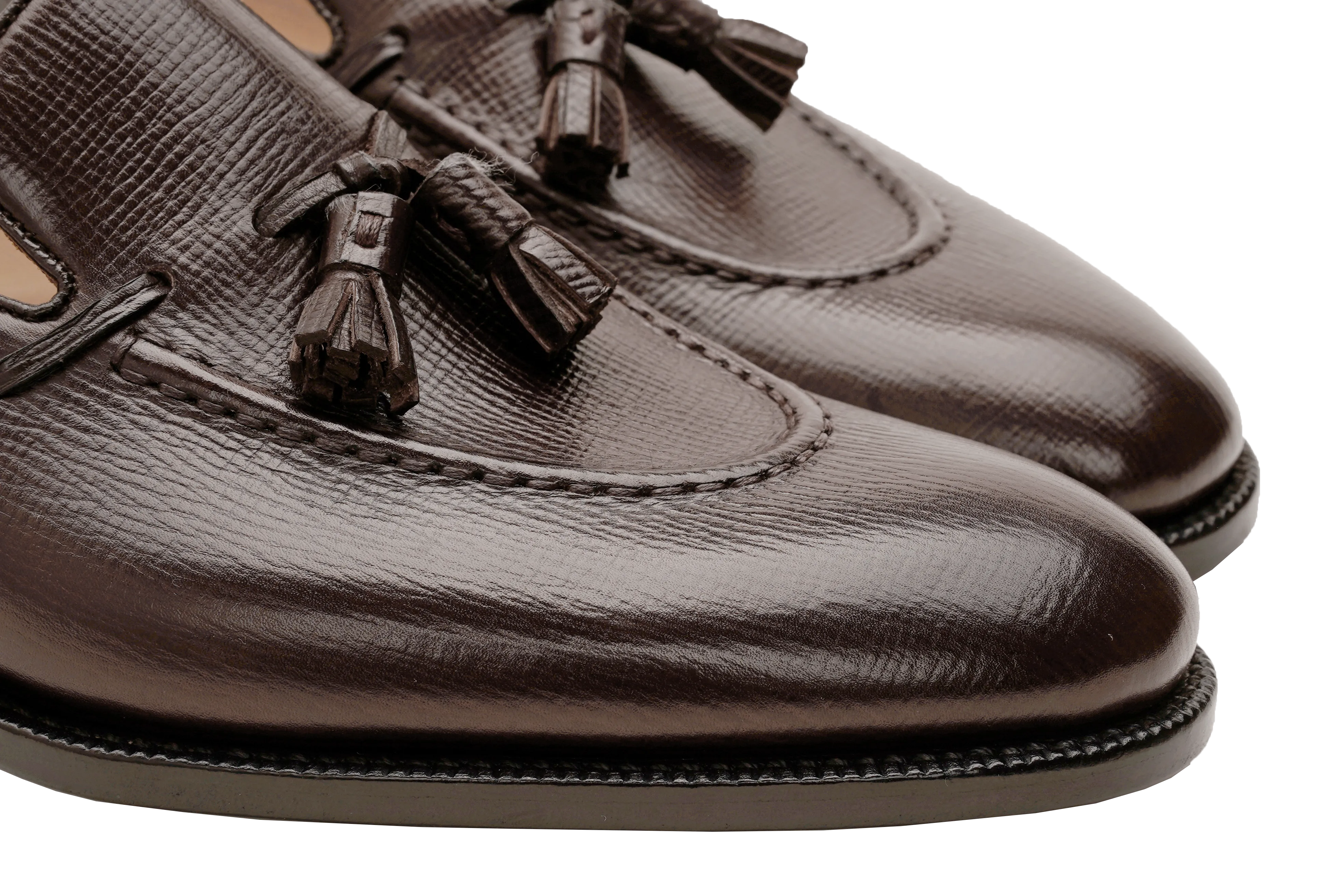 Raj Singhs Dark Brown Tassel Loafers – Handcrafted in Italian Leather