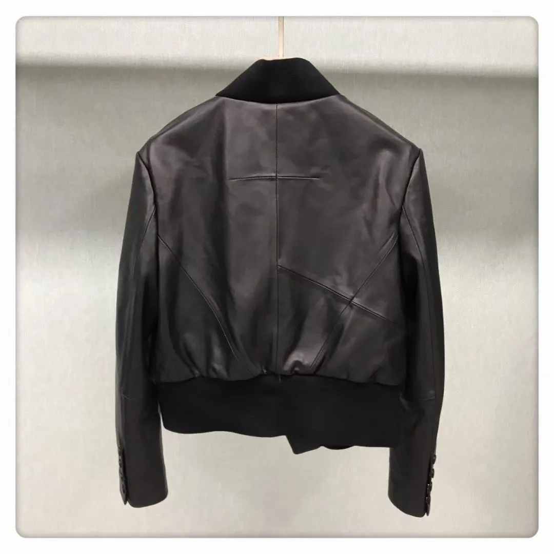 Real Leather Jackets 2022 New Styles Women Leather Coat Blazer Black Spring Autumn Lady Clothes FG3952