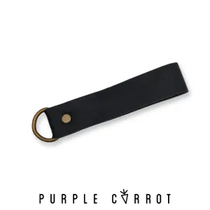 Real Leather Strap Keychain