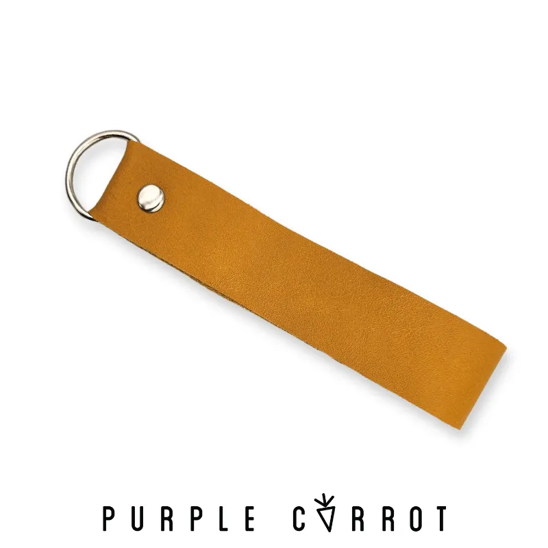 Real Leather Strap Keychain