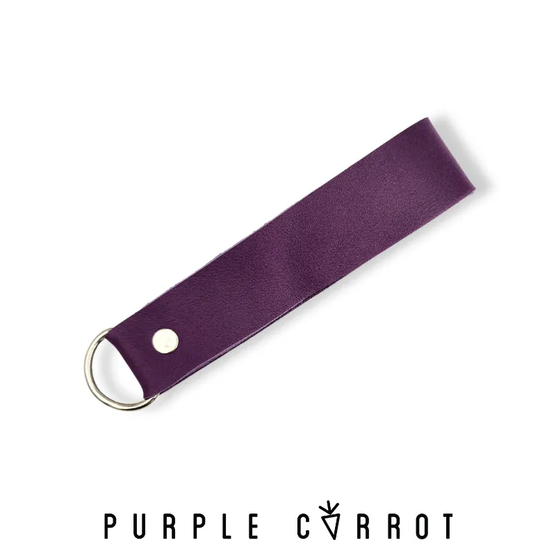 Real Leather Strap Keychain