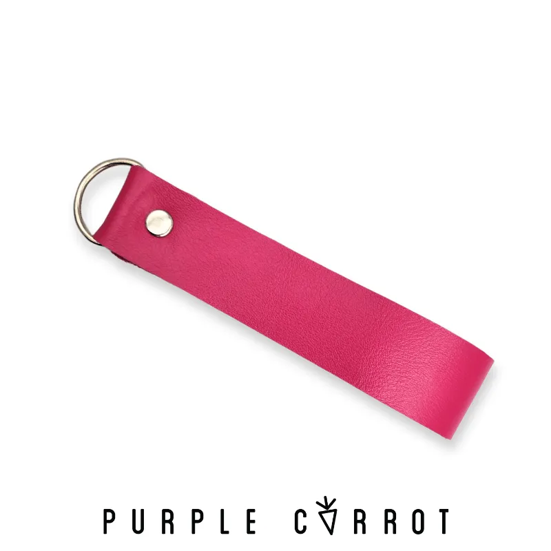 Real Leather Strap Keychain