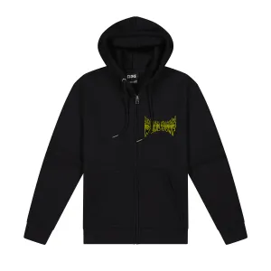 REAL SURF FLAME LOGO ZIP-UP HOODIE YOUTH - BLACK