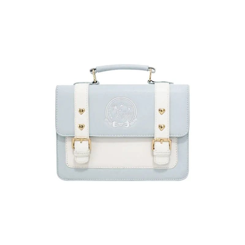 Realaiot JK Handbags Women Shoulder Bag Pu Crossbody Lolita Designer Harajuku Japanese Messenger Kawaii Anime