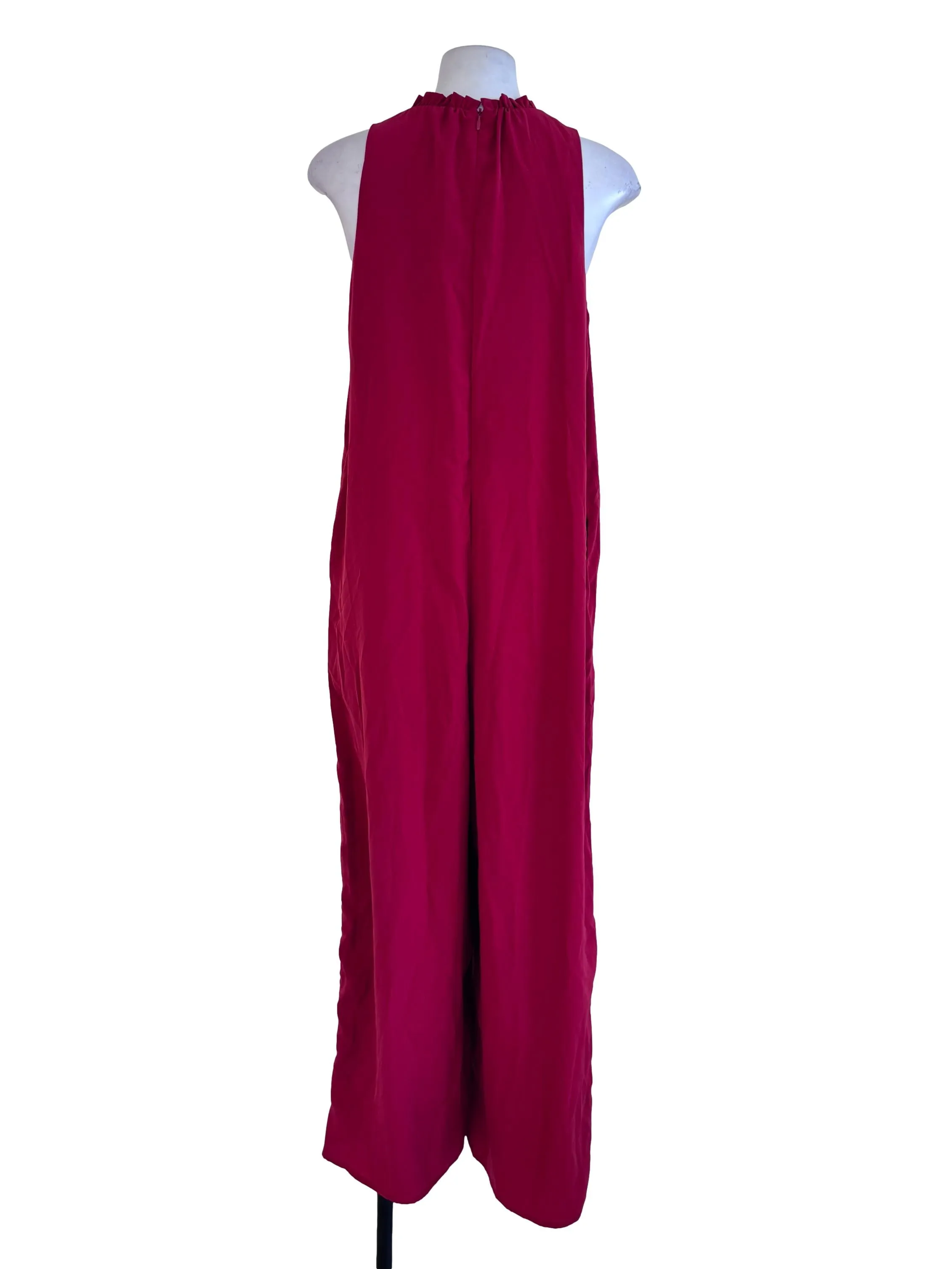 Red Sleeveless Jumpsuits