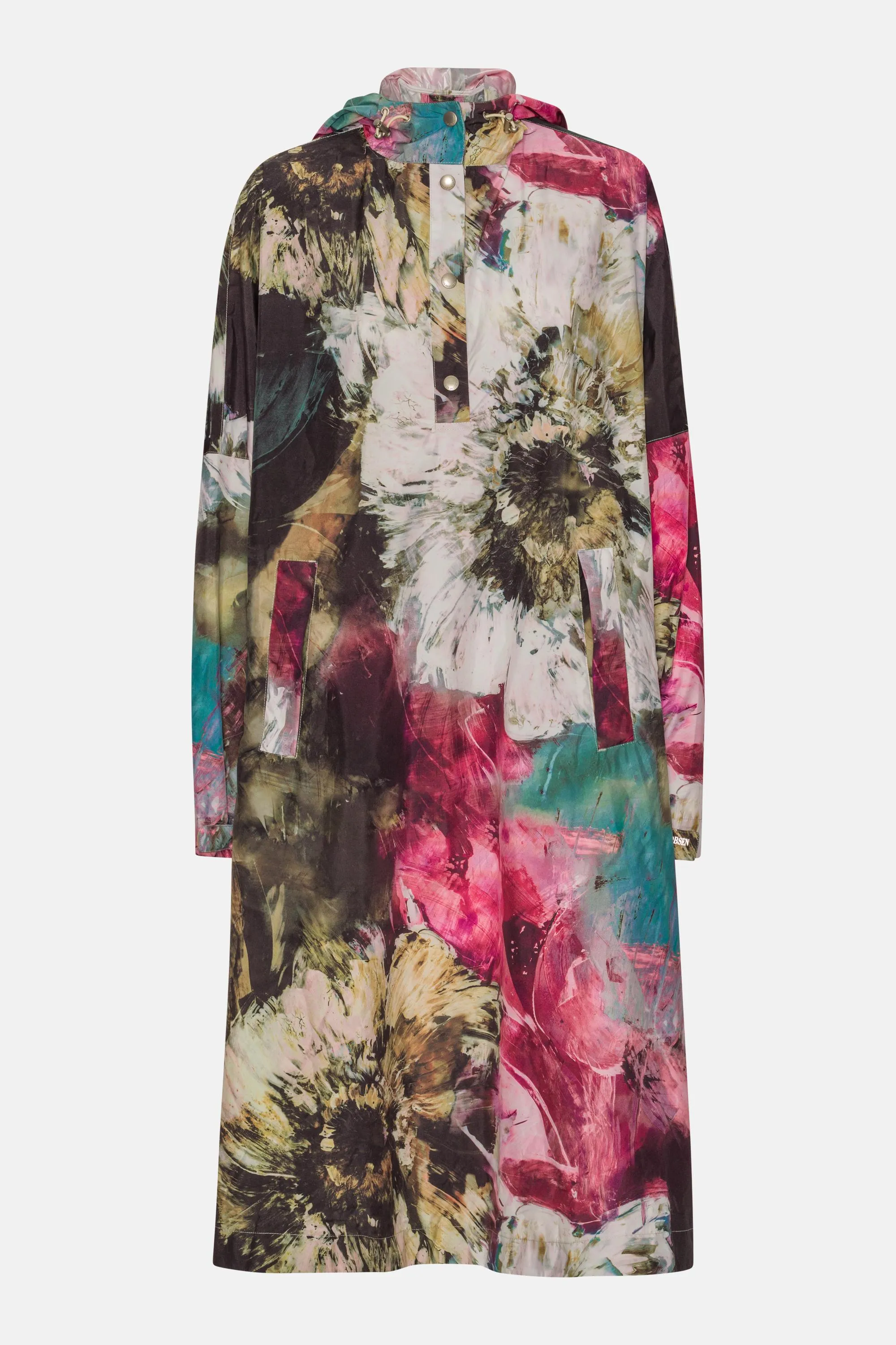 Regnponcho - Artistic Flower Print