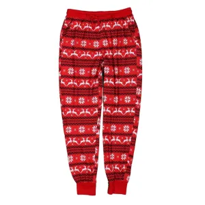 Reindeer Christmas Joggers by Nordic Fleece