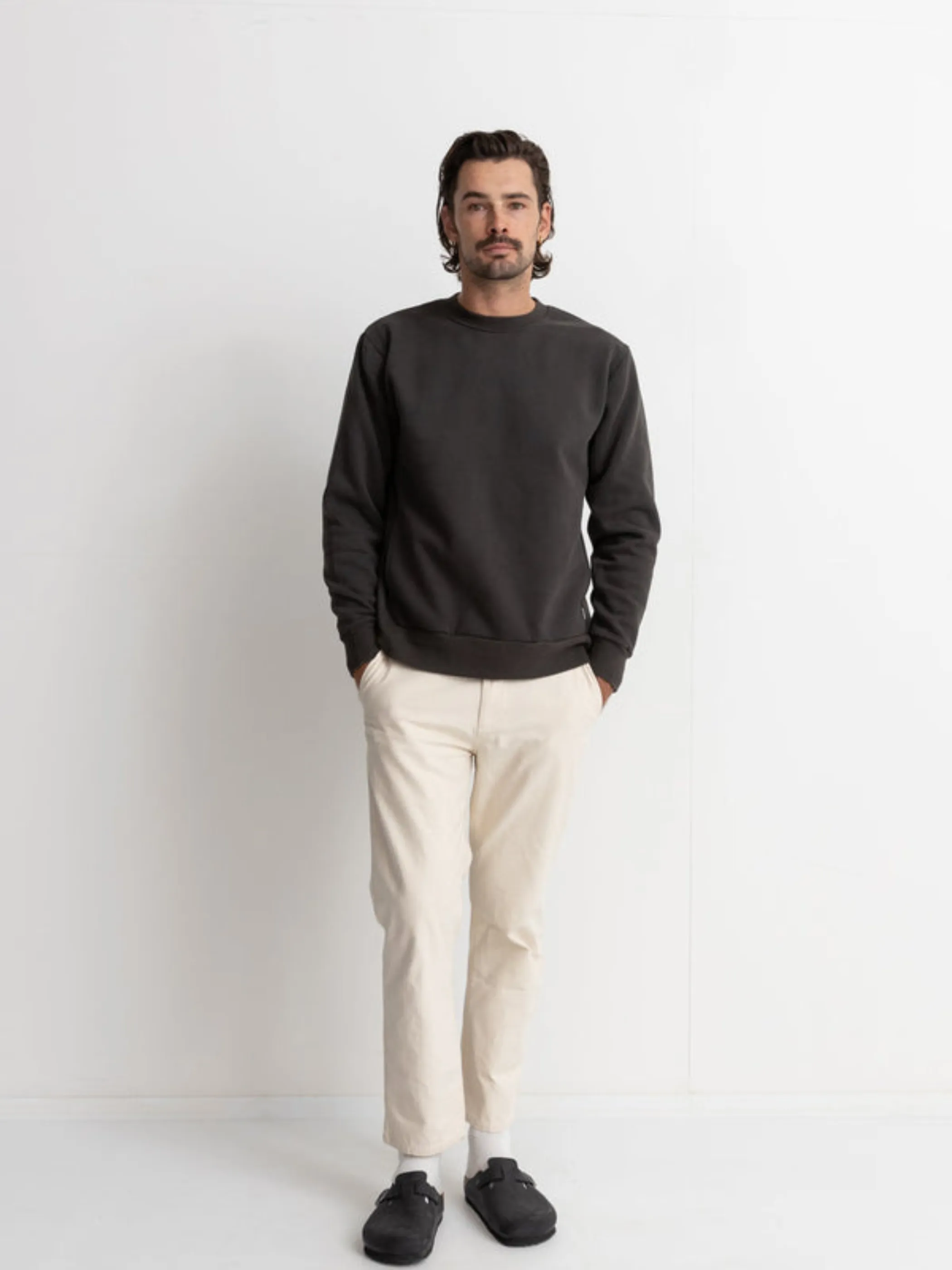 Rhythm Classic Fleece Crew - Black