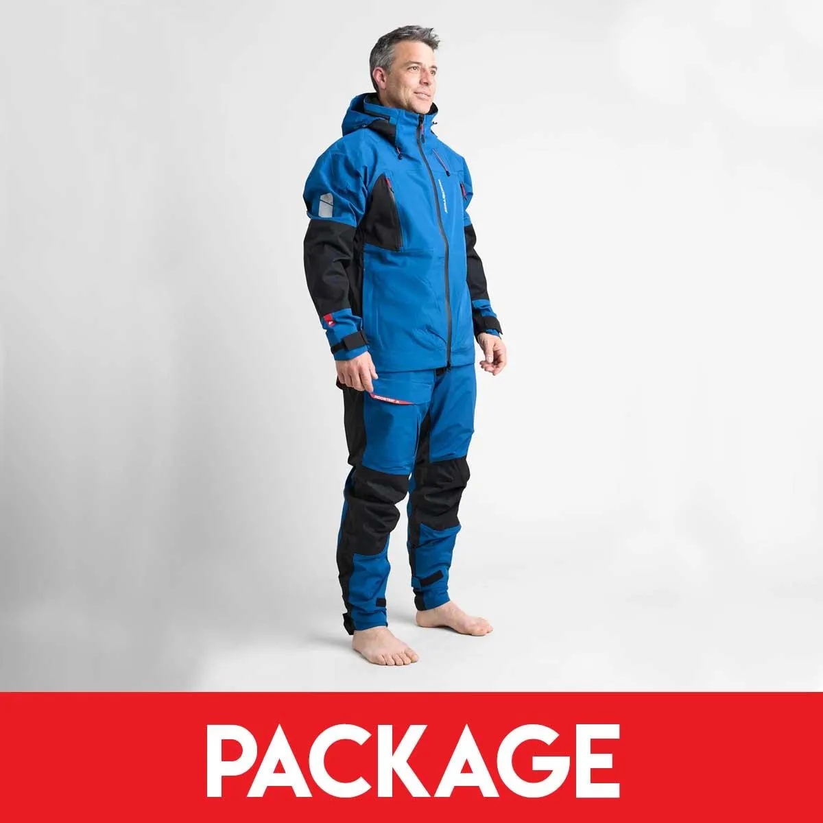 Rooster SB1 Unisex Sailing Jacket and Salopette Package - Navy