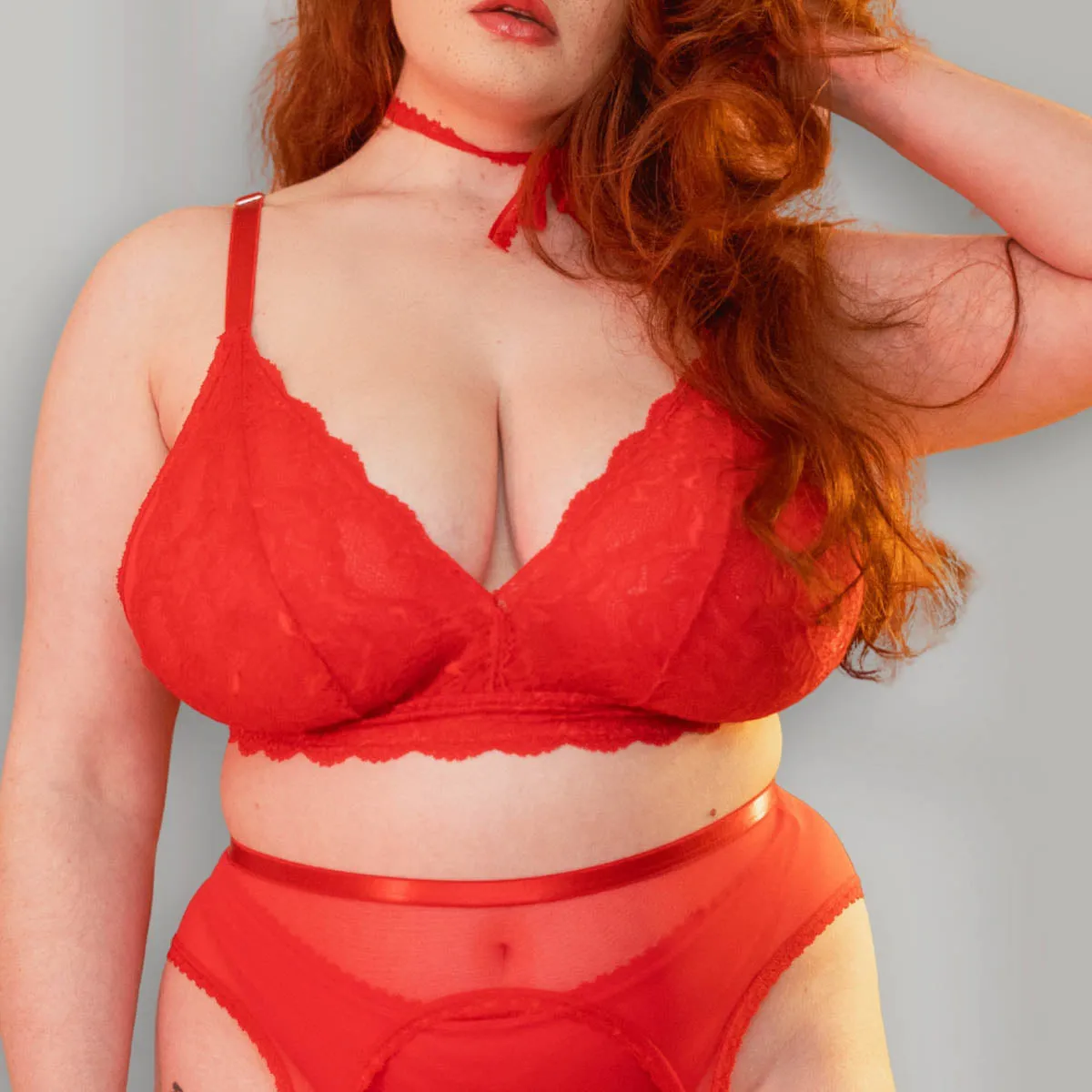 Rose Red 2-Piece Lingerie Set
