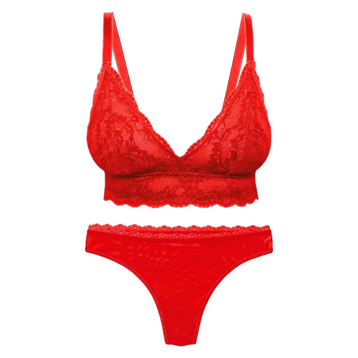 Rose Red 2-Piece Lingerie Set