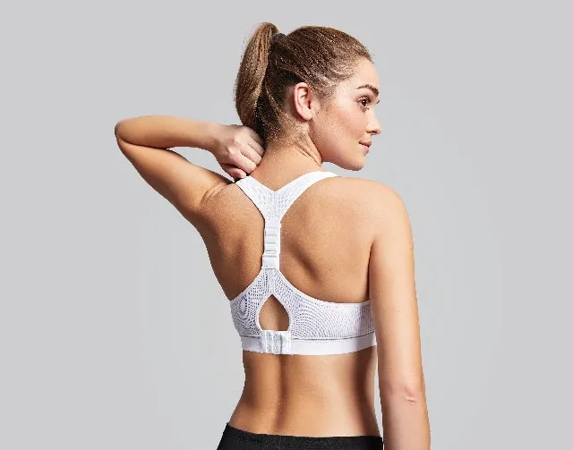 Royce Impact Free Adjustable Fit Sports Bra - White
